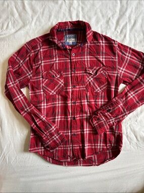 Red Plaid Flannel Shirt